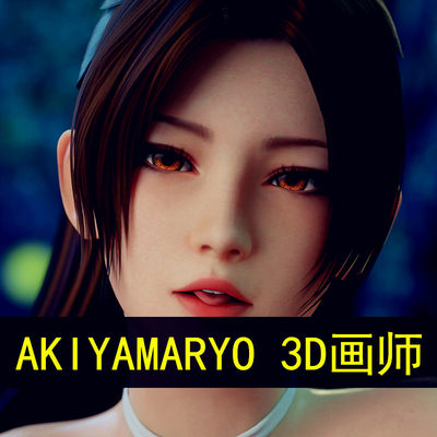 3D画师AkiyamaRyo原画日韩游戏动漫CG高清插画手机电脑壁纸素材4K