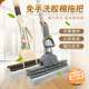 不锈钢家用免手洗三排大号滚轮式 挤水胶棉拖把海绵吸水拖布墩布