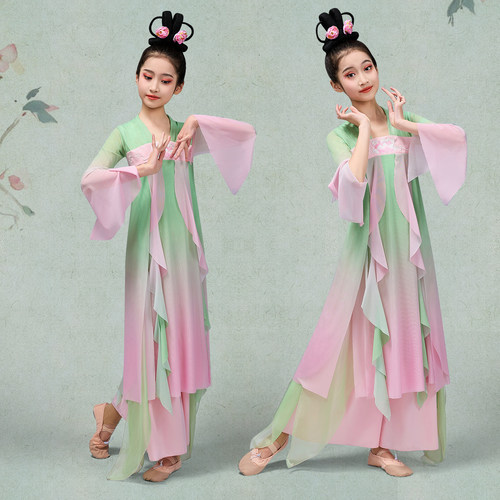 古典舞演出服儿童中国舞舞蹈服装