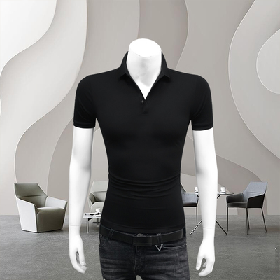 夏季纯棉短袖t恤男半袖polo衫