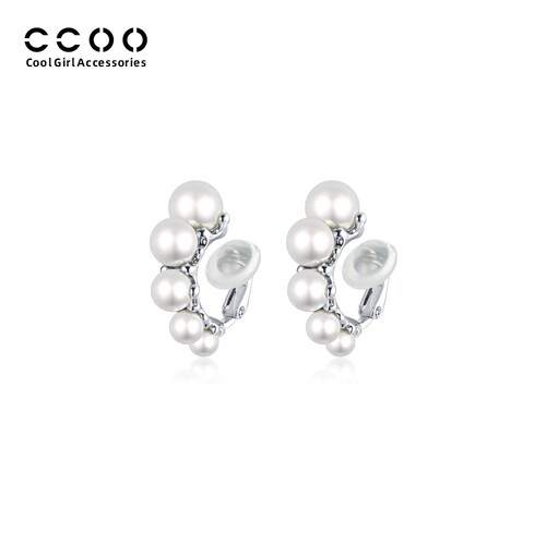 CCOO珍珠耳夹无耳洞耳饰