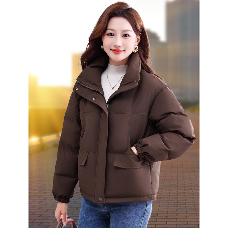 撤柜羽绒棉衣棉服女士冬季年新款短款小个子妈妈加厚保暖棉袄外套