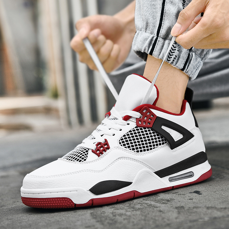 欧洲甄选男鞋秋冬透气潮流百搭新款厚底板鞋学生运动休闲气垫篮球