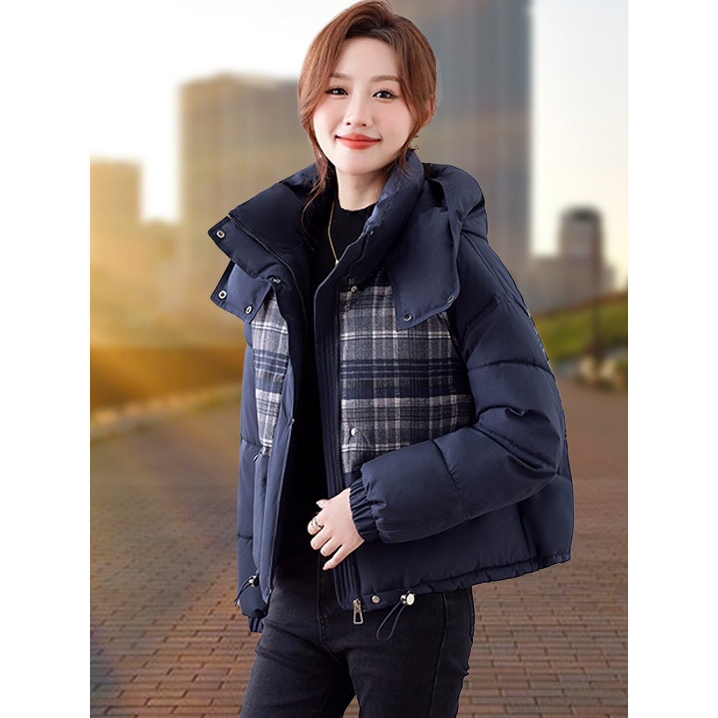 撤柜羽绒棉服棉衣女士短款年新款爆款小个子妈妈冬季加厚棉袄外套