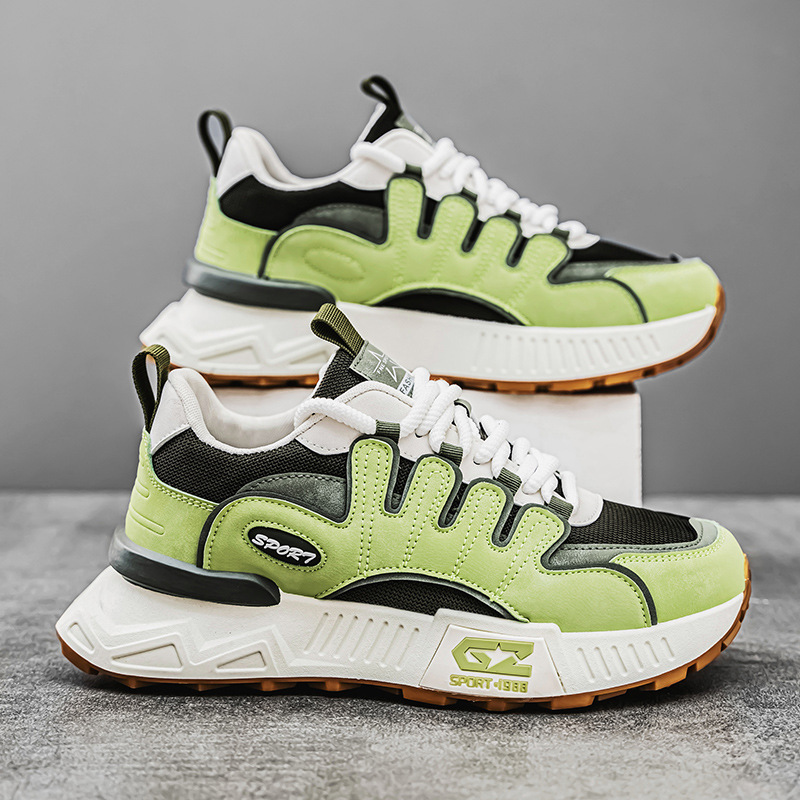 进口新品独立站热卖男鞋四季款网面跑步运动鞋潮款大码休闲老爹鞋