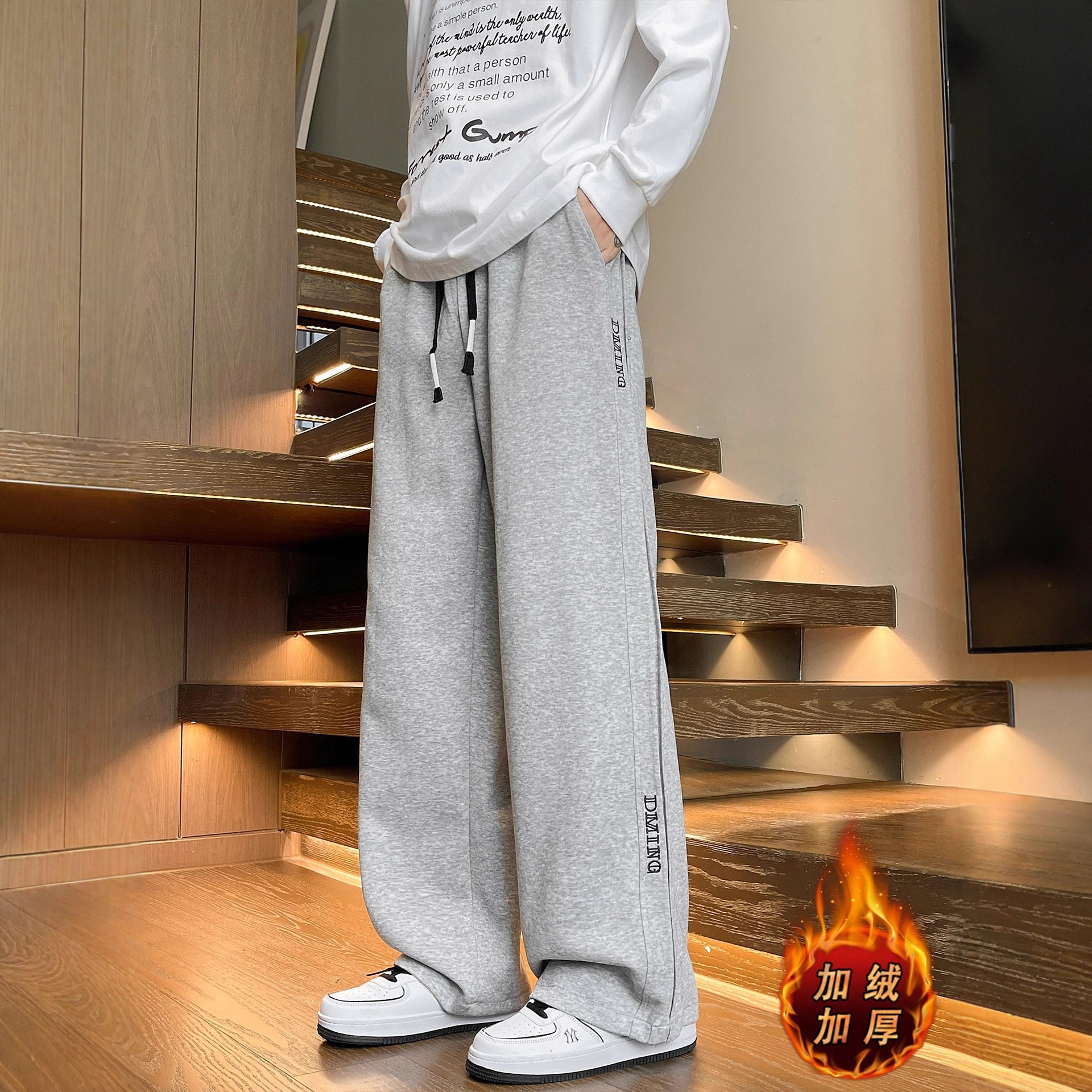 品牌断码秋冬款长裤子男孩高中初中学生加绒加厚休闲裤青少年大童,男装,卫裤,淘宝优惠券,粉丝福利购,淘宝优惠卷