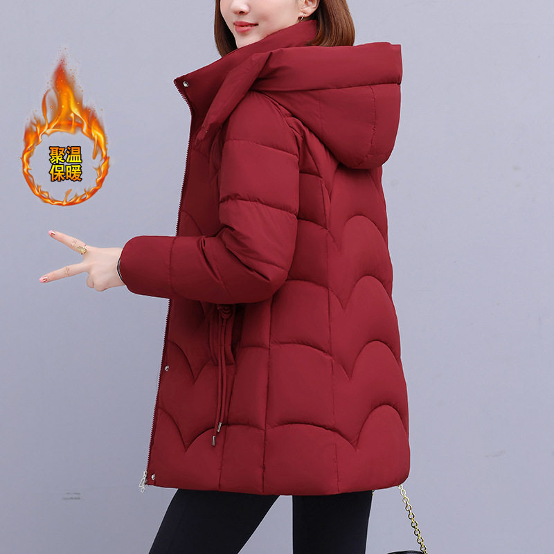 撤柜中长款棉衣外套女式冬新款中年妈妈加厚保暖棉服宽松时尚棉袄
