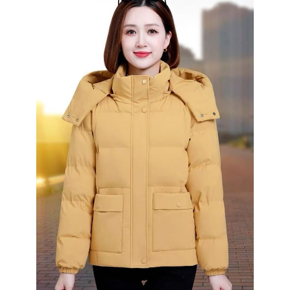 撤柜女士羽绒棉衣棉服女新款保暖加厚棉衣妈妈冬装小棉袄短款外套