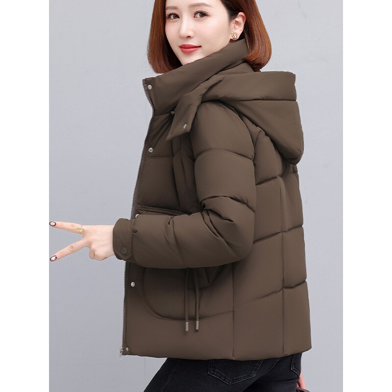 撤柜短款羽绒棉服女款年冬季新款冬装小个子妈妈棉衣加厚棉袄外套