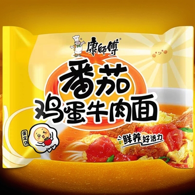 康师傅番茄鸡蛋牛肉面104g泡面
