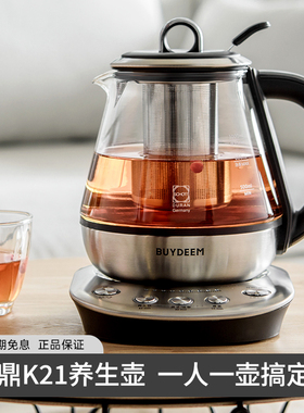 北鼎K21多功能玻璃电养生壶煮茶器花茶壶一体 不锈钢茶漏滤网隔渣