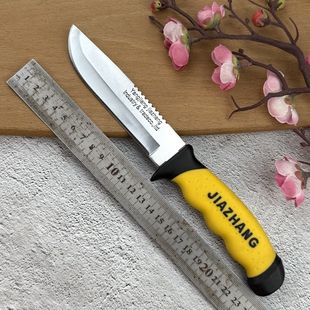 库存户外随身多功能战术刀野炊露营小直刀吃肉刀烧烤小刀高硬度