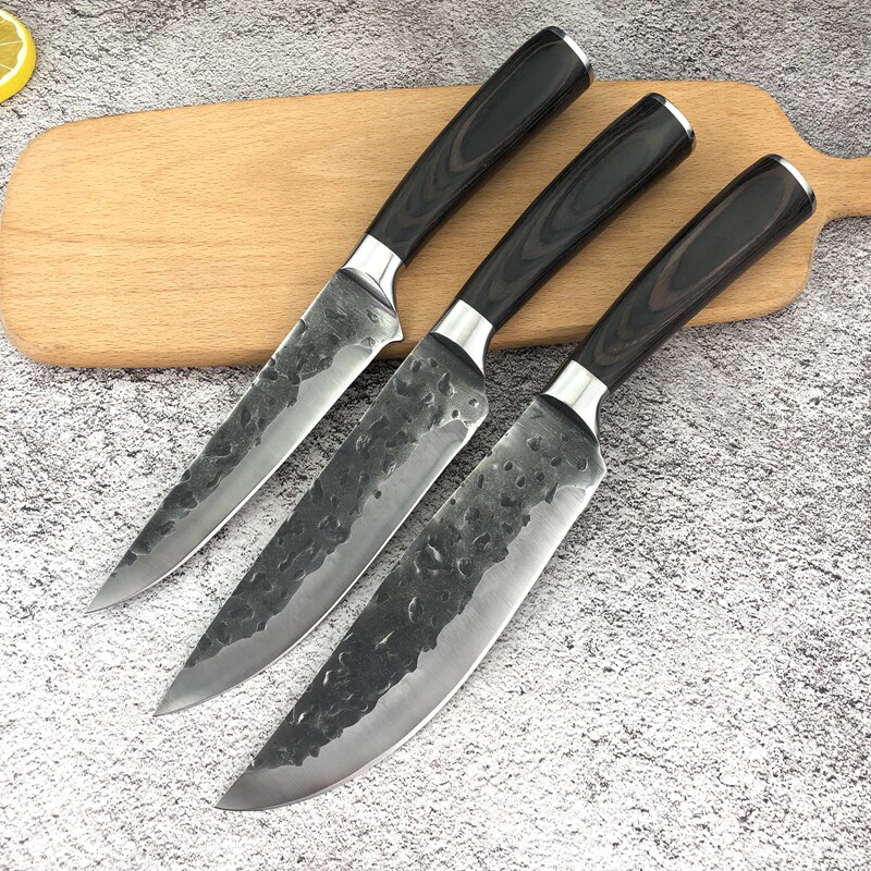 专用手工锻打屠夫剔骨小型卖肉刀