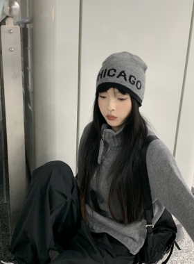 毛线帽出游休闲女秋冬
