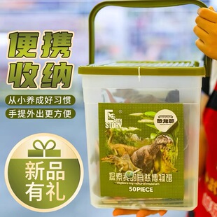 六一礼物新凯纳自然博物馆恐龙玩具儿童仿真动物模型1野生动物园2