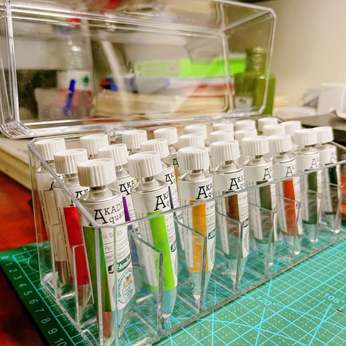 水彩颜料收纳盒烘焙色素水性油漆