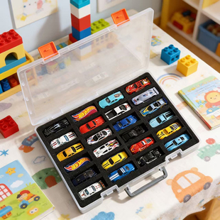 风火轮小汽车模型收纳盒 minigt多美卡64比例车模透明收藏展示盒