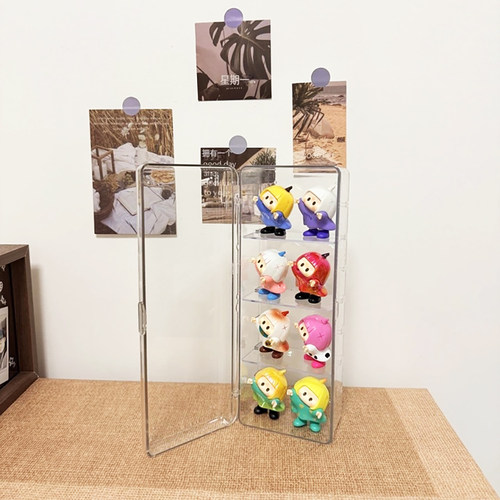 yoyo酱收纳盒透明萌粒展示架