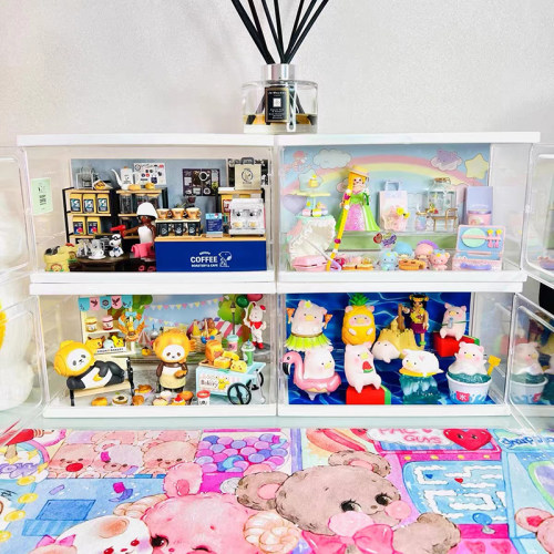 主题场景食玩乐高立牌透明收纳柜