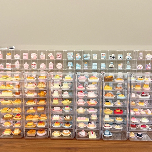 捏捏蛋糕展示架慢回弹解压玩具捏捏乐硅胶整理神器盲盒摆件收纳盒