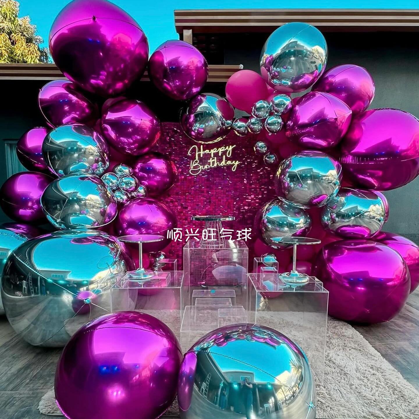 铝箔气球可吊挂可装饰婚礼布置