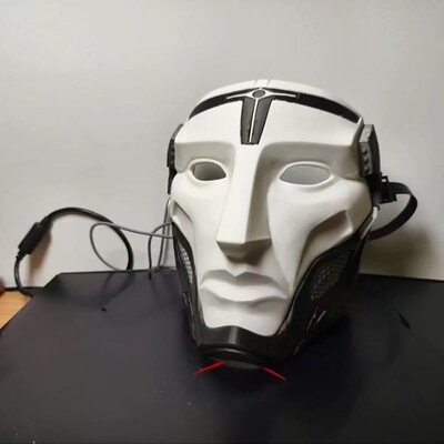 三角洲部队典狱长面具Cos道具格克罗斯渡鸦面罩典狱长面罩可佩戴