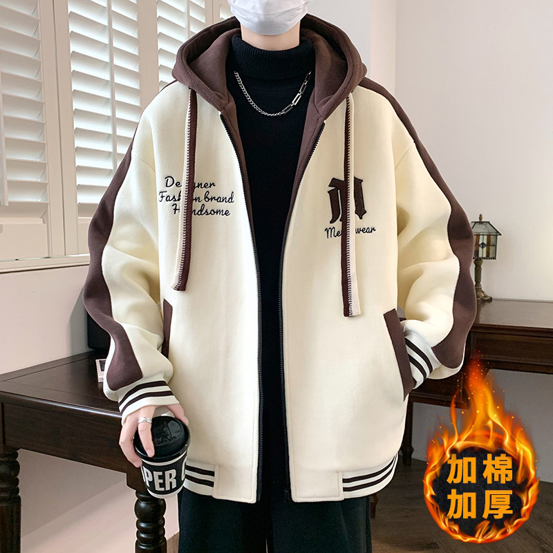 秋冬季青少年外套男初中高中学生加厚保暖棉服大童冬装棒球服夹克,男装,夹克,淘宝优惠券,粉丝福利购,淘宝优惠卷