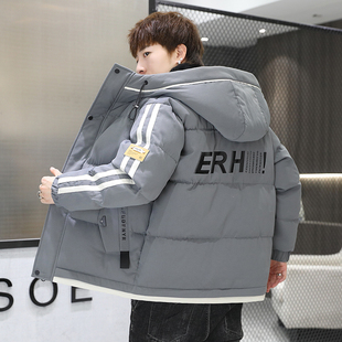 青少年冬季棉衣男孩外套加厚羽绒棉服初中高中学生大童冬装棉袄子