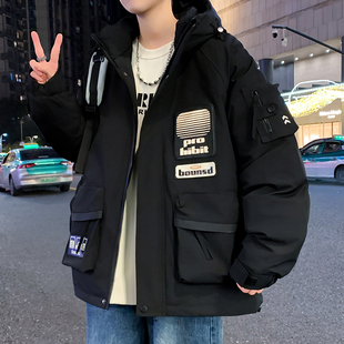 冬季青少年棉衣外套男款羽绒棉服初高中学生大童冬装加厚保暖棉袄