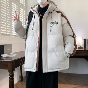 冬季羽绒棉服外套男款初中高中学生加厚棉衣青少年帅气冬装棉袄子