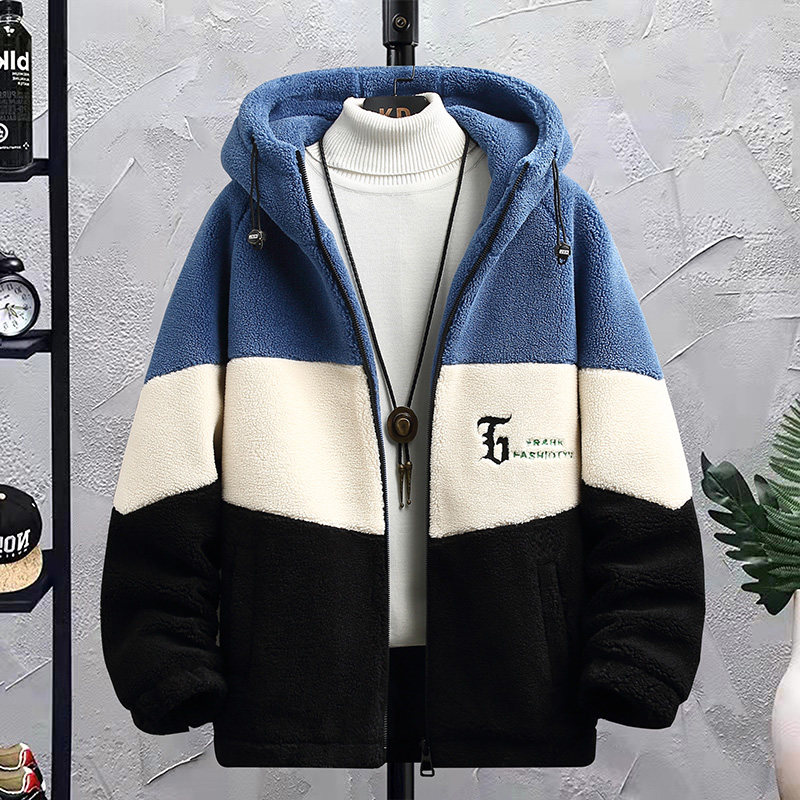 秋冬季青少年羊羔毛绒棉服外套男孩棉衣初中高中学生大童冬装棉袄,男装,棉衣,淘宝优惠券,粉丝福利购,淘宝优惠卷