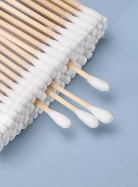 生活家用双头棉签棉棒一次性掏耳朵棉花签化妆清洁木棒棉球棉花棒
