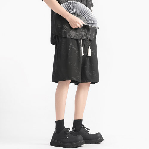重磅运动短裤男夏季薄款裤子直筒宽松休闲五分裤青少年美式篮球裤