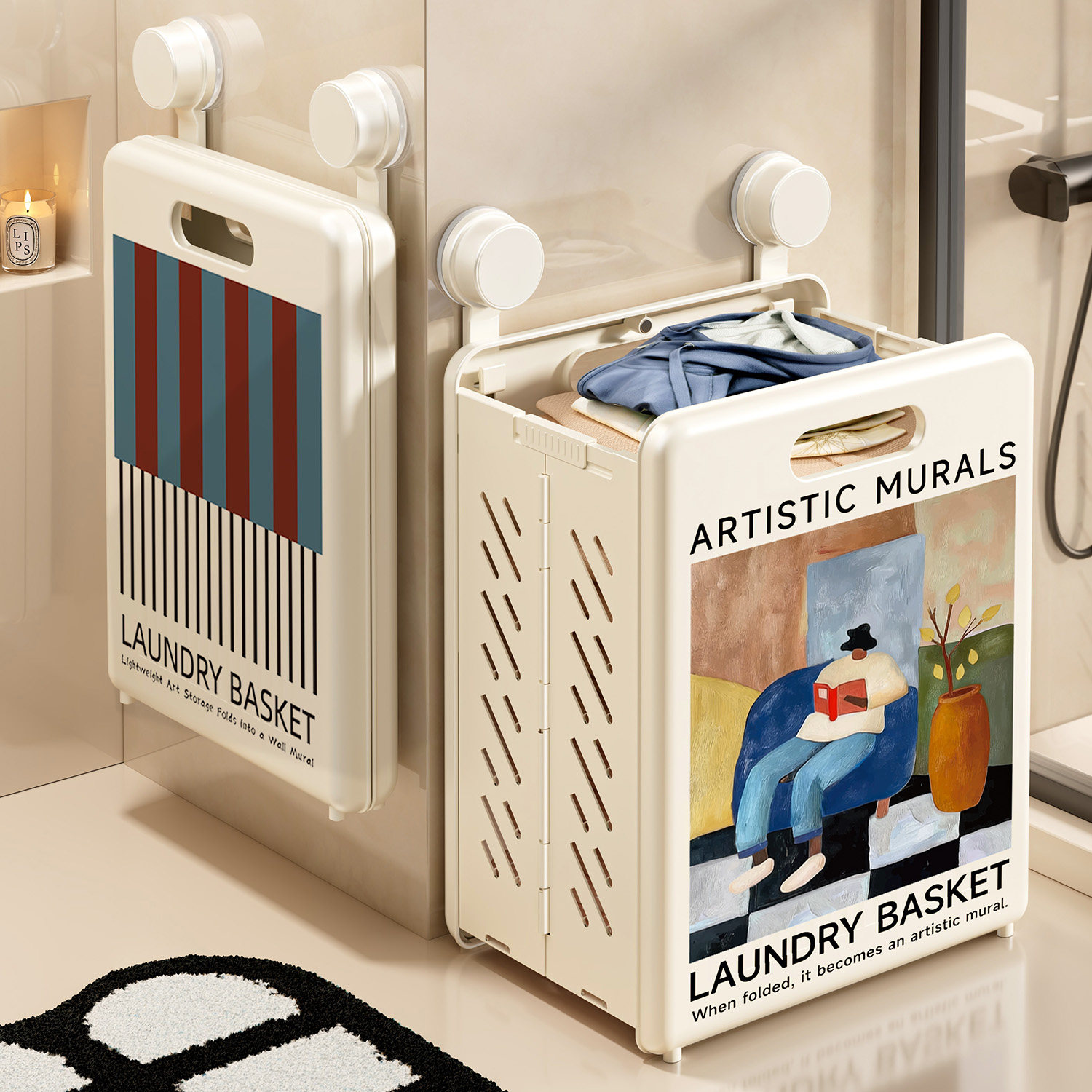 耐奔家用脏衣篮脏衣篓可折叠壁挂洗澡脏衣服收纳筐卫生间浴室放衣,收纳整理,脏衣篮,淘宝优惠券,粉丝福利购,淘宝优惠卷