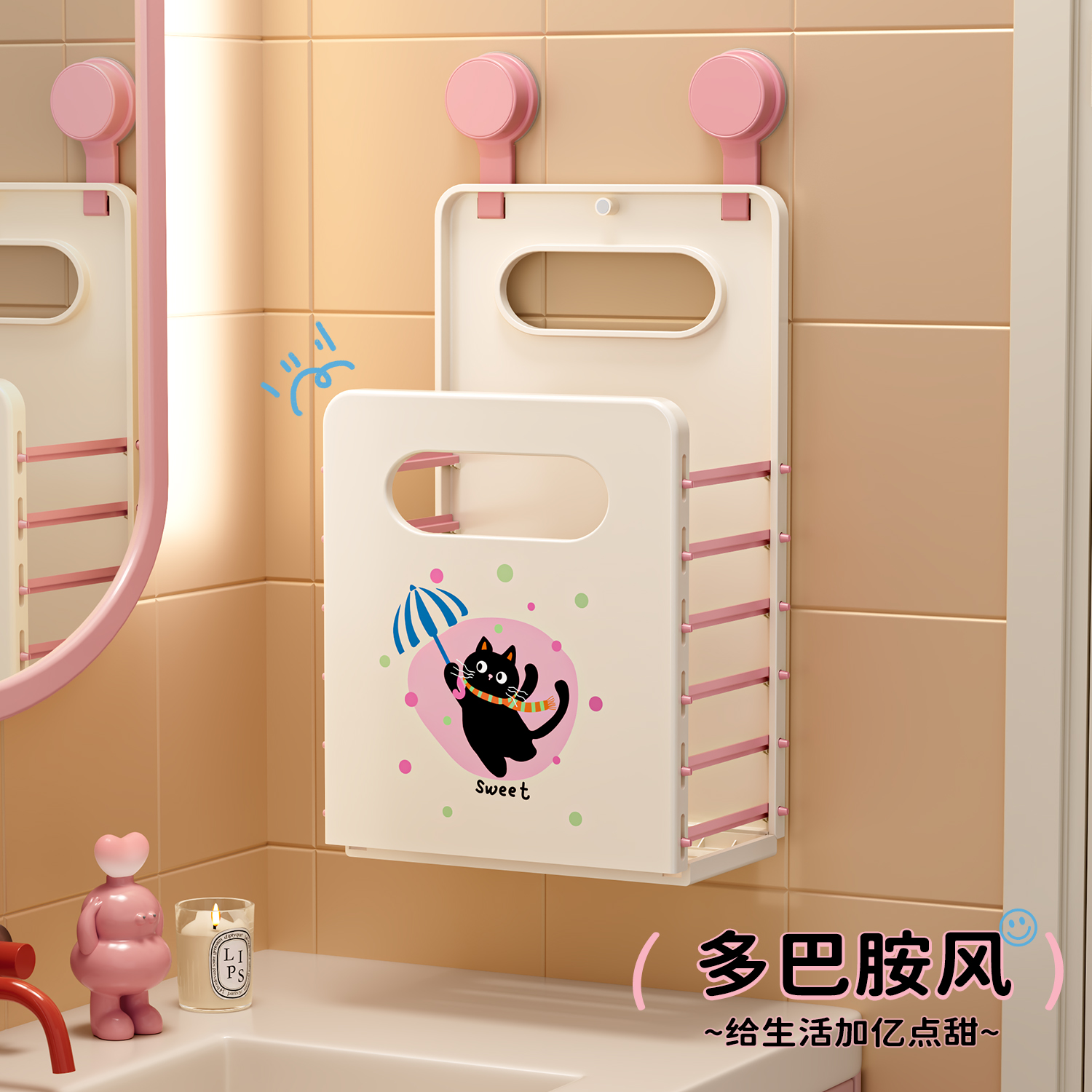 脏衣篮家用高颜值壁挂可折叠