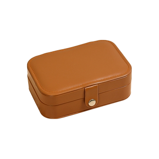 复古便携首饰盒高档精致小型项链耳钉耳饰戒指黄金手饰品收纳盒子