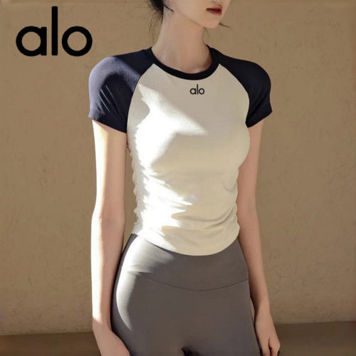 AIo瑜伽服上衣女短袖T恤速干跑步