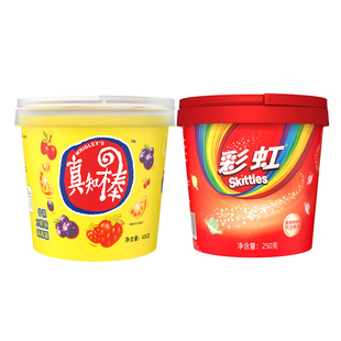 真知棒水果味棒棒糖45支糖果网红喜糖儿童零食散装批发桶装