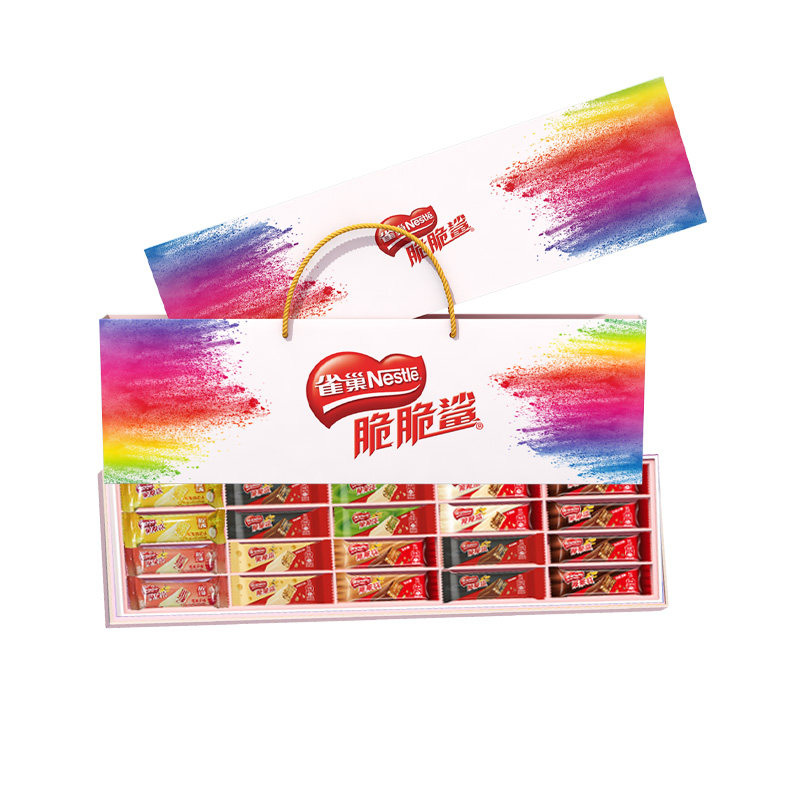 雀巢脆脆鲨七彩缤纷礼盒巧克力牛奶威化饼干零食多口味送礼,零食/坚果/特产,威化饼干,淘宝优惠券,粉丝福利购,淘宝优惠卷