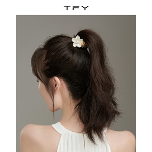小花夹子头饰发夹高马尾固定神器发后脑勺抓夹发饰小头饰夏季 女