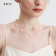 爆款 法式 满天星珍珠项链女2026新款 轻奢小众高级感锁骨链流苏颈链