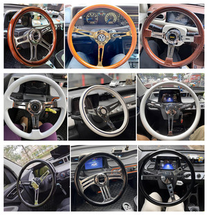 汽车改装桃木复古北斗星浪迪捷达普桑拉达尼瓦14寸15寸赛车方向盘