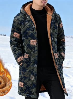 军大衣男款零下超长户外劳保服防寒东北劳服装棉衣加绒连体防寒服
