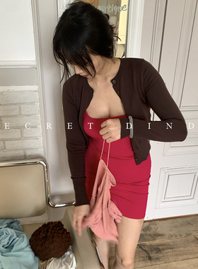 SECRET DINDI 春花烂漫 4色基础款百搭吊带连衣裙女春夏气质短裙