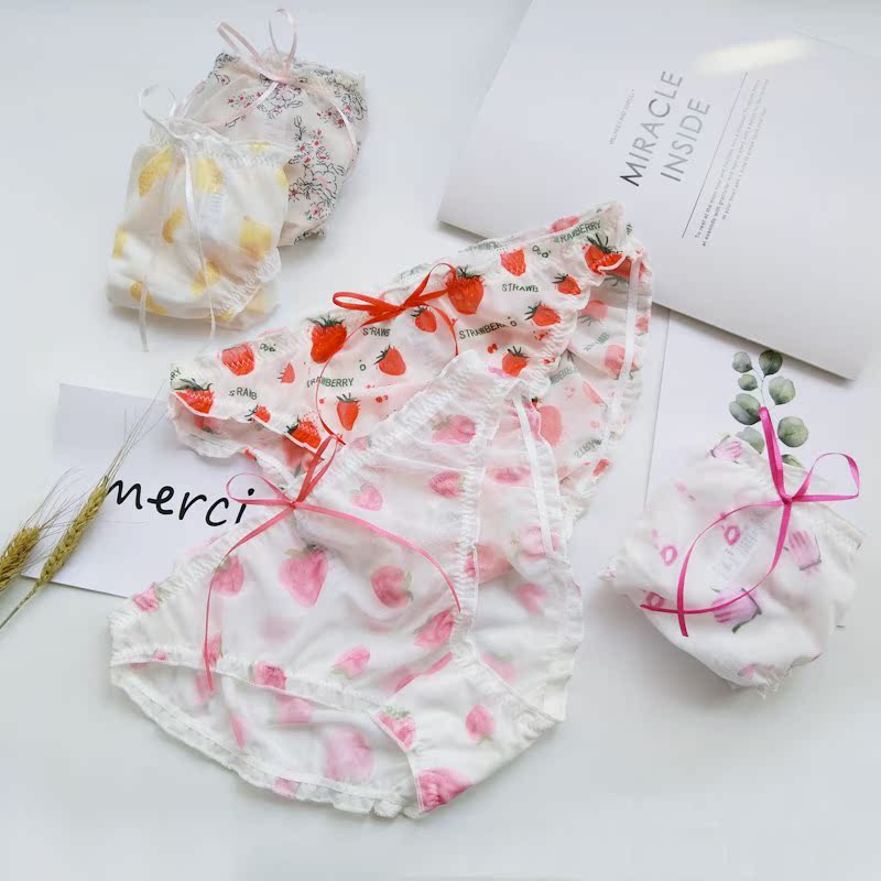 舒适日系网纱内裤甜美可爱卡哇伊少女学生性感镂空低腰女士三角裤在类目 女士内衣/男士内衣/家居服, 内裤中 - 来自Buy2taobao.com提供专业的淘宝代购服务