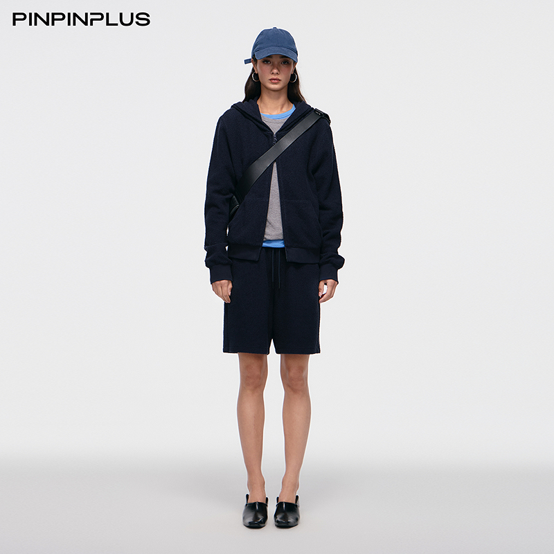 【昕怡粉丝专享】PINPINPLUS纯棉运动套装休闲连帽上衣运动短裤