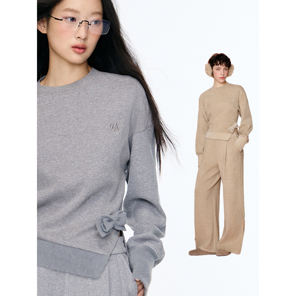 【昕怡粉丝专享】「PINPINPLUS」不对称收腰卫衣套装 8D80131ZP