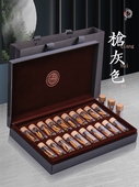 高档枪灰色冬虫夏草12瓶装 虫草礼品盒大容量那曲虫草包装 盒空礼盒