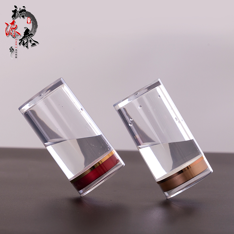 包邮 黑枸杞石斛亚克力包装盒瓶子密封罐子50g透明礼品盒100g批发