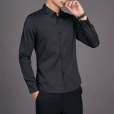 Рубашка, летний тонкий модный комфортный пиджак классического кроя, изысканный стиль